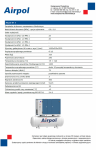 Karta katalogowa AIRPOL KT3 na zbiorniku 240 l. z osuszaczem chłodniczym i filtrami